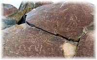 Photo of Indian petroglyphs