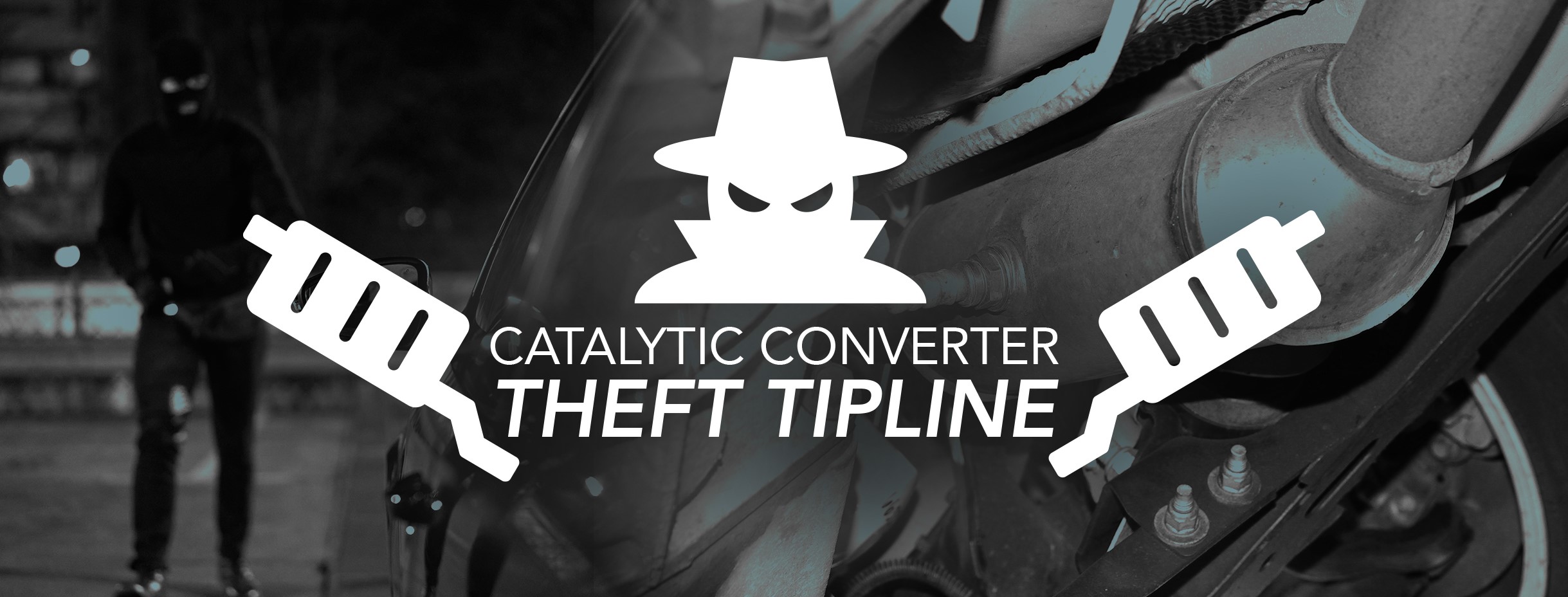 Catalytic Converter Theft Tip Line Banner