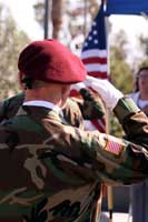 Saluting fallen comrades